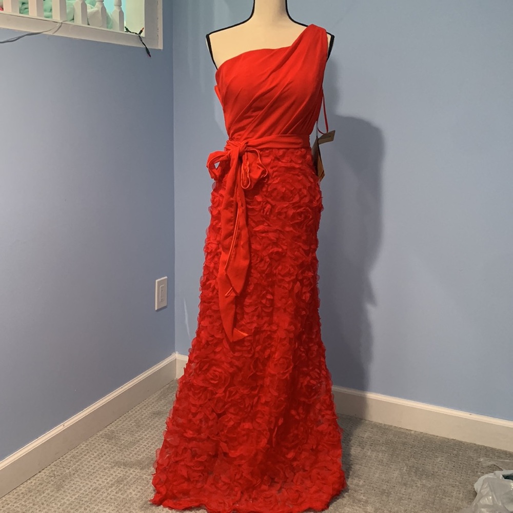 Light in the box one shoulder red dress size 4